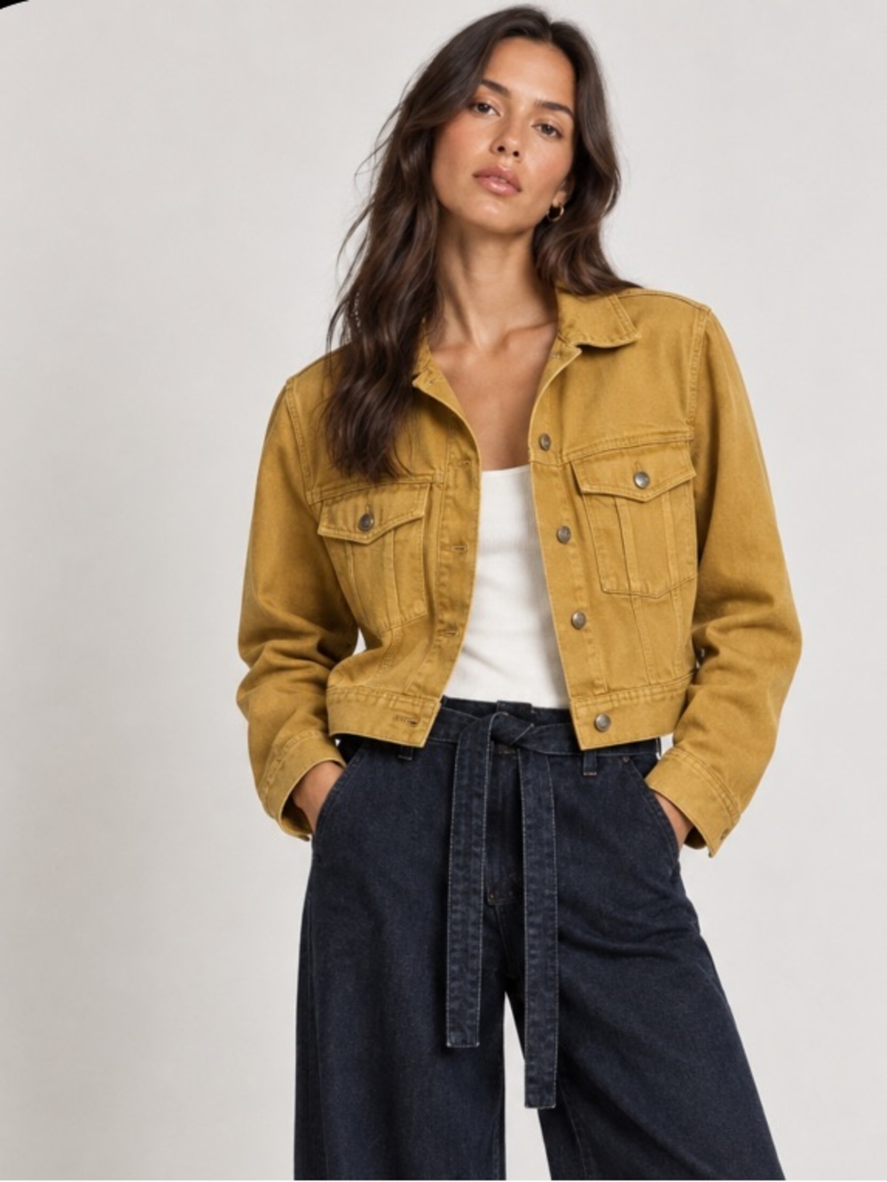 H&M Women's Utility Jacket in Mustard